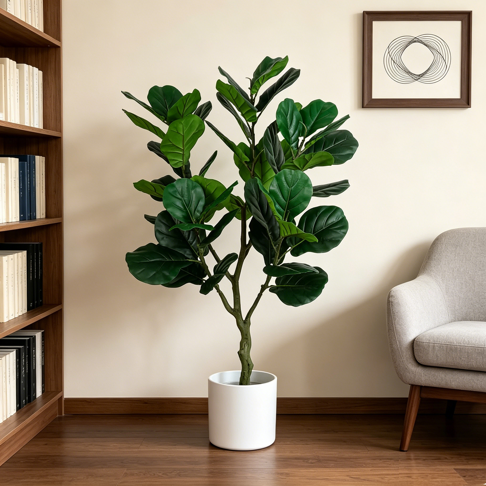 Ficus Lyrata Tree - Árvore Artificial Fiddle Leaf Fig de