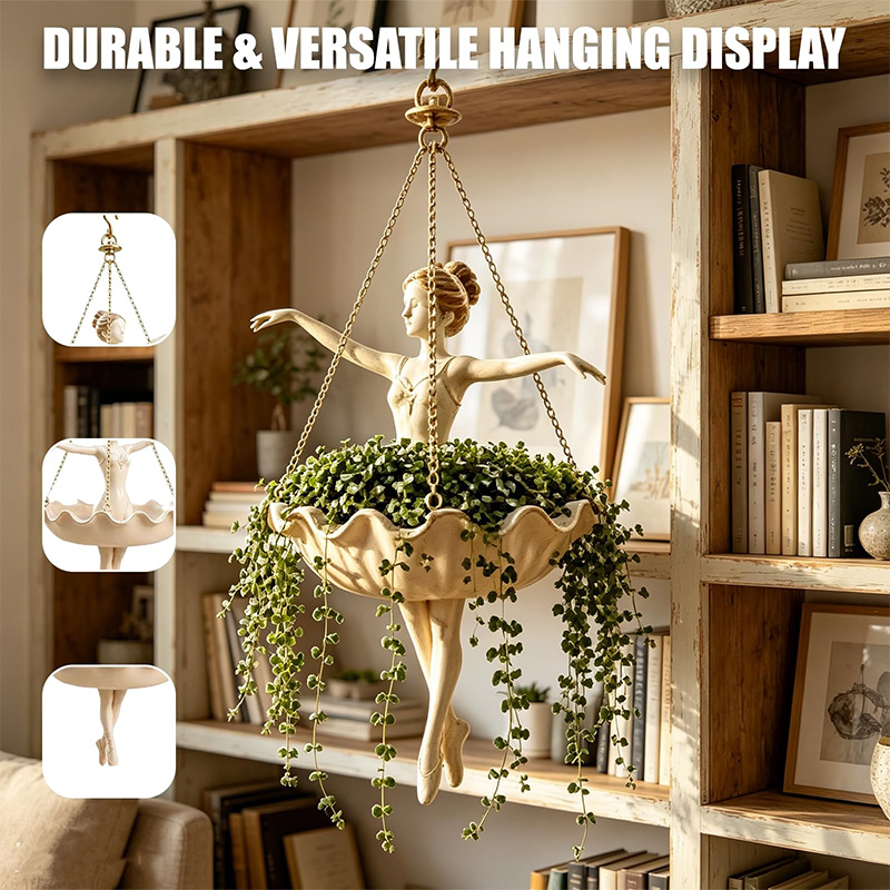 Spider Plant Hanging - Vaso Suspenso Bailarina com Correntes de