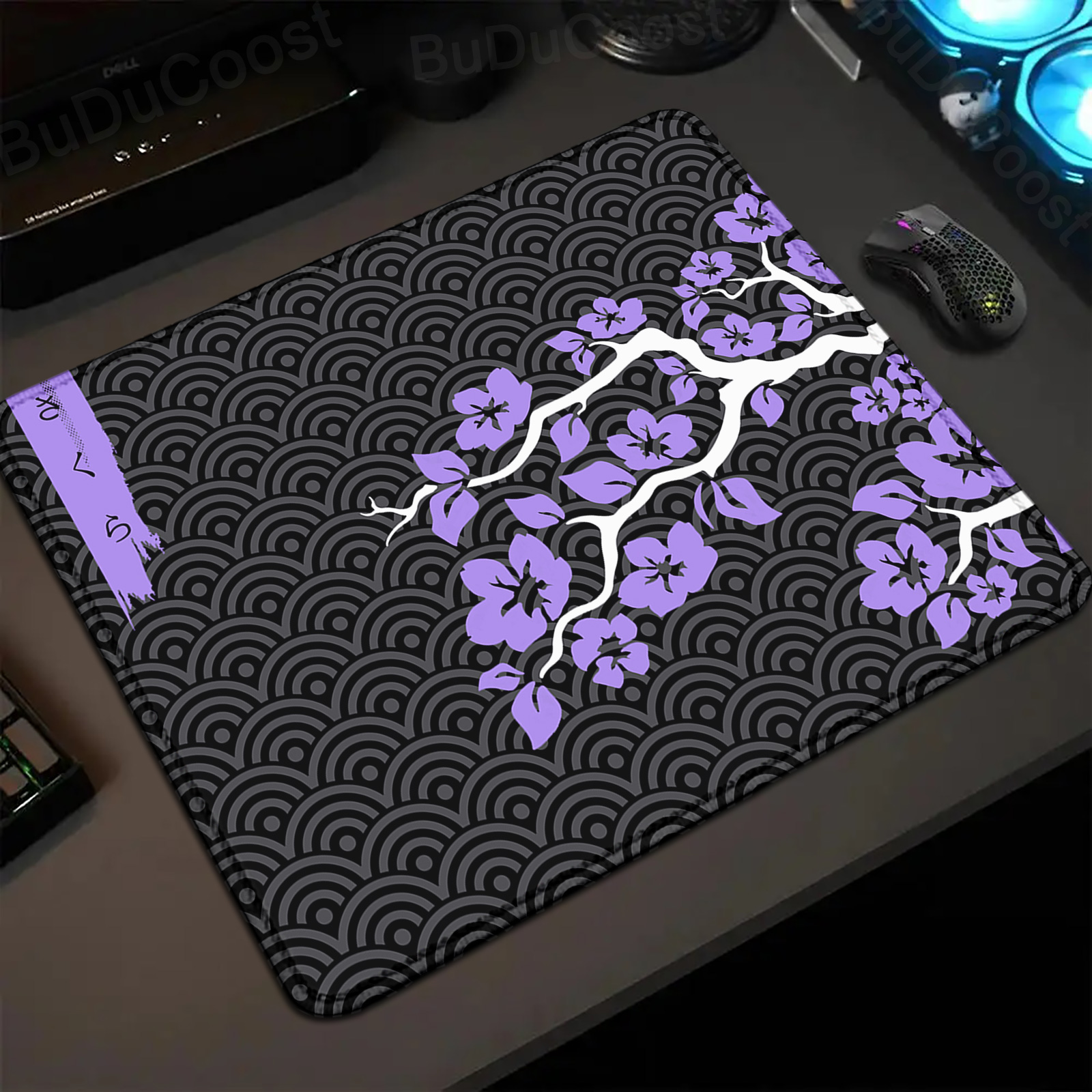 Tradescantia Purple - Tamanho pequeno mousepad sakura arte design
