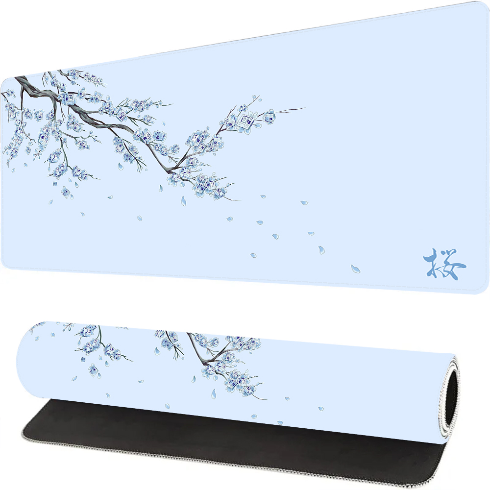 Tradescantia Purple - Japão azul sakura gaming mouse pad