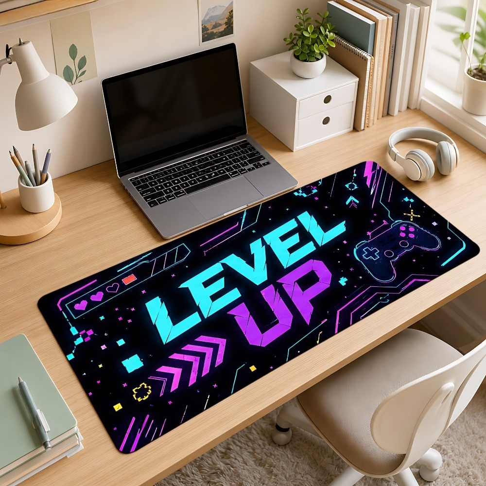 Tradescantia Purple - Mousepad para jogos LEVEL UP azul