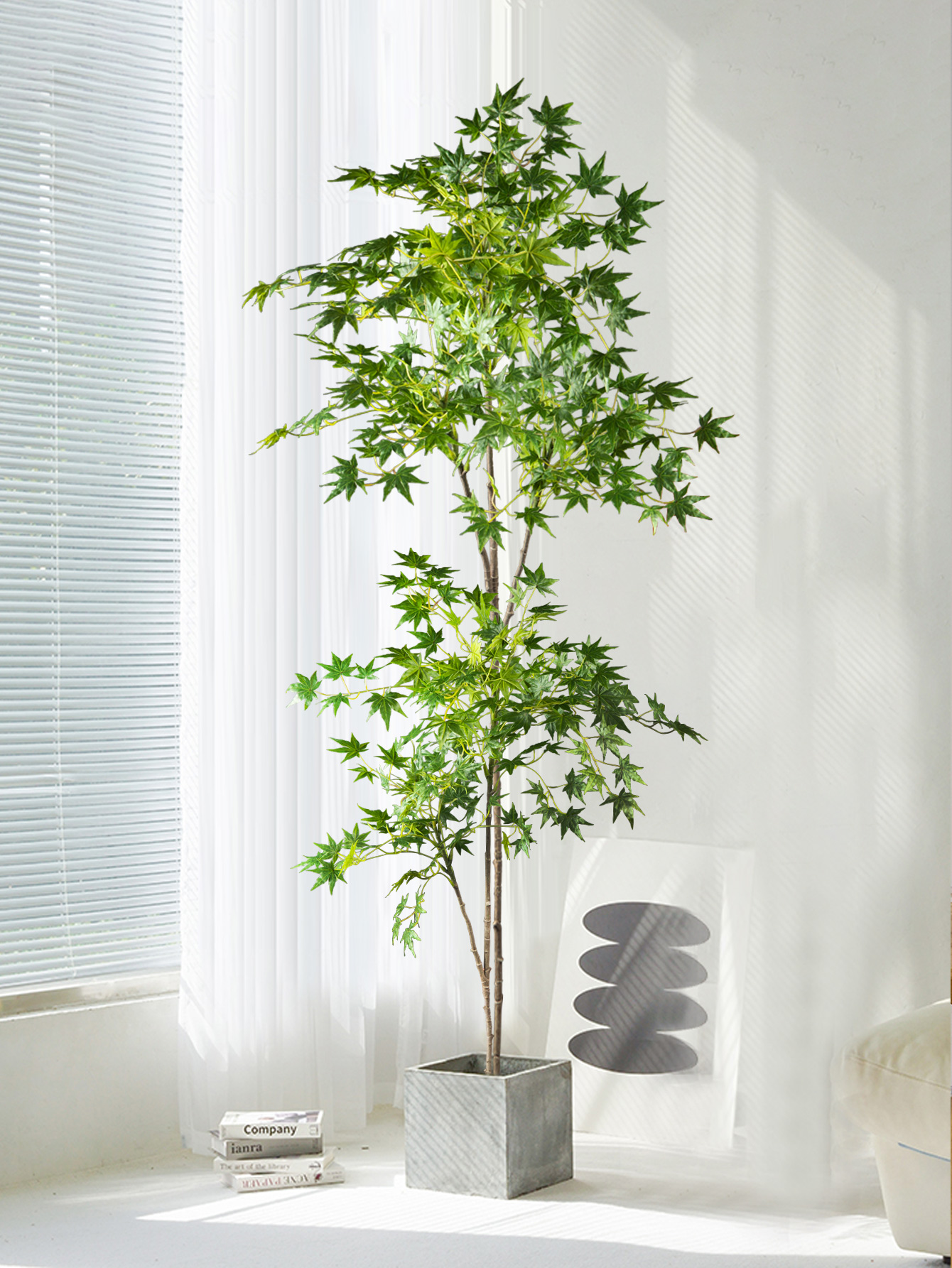 Ficus Lyrata Tree - Árvore de bordo artificial de 70-140cm,
