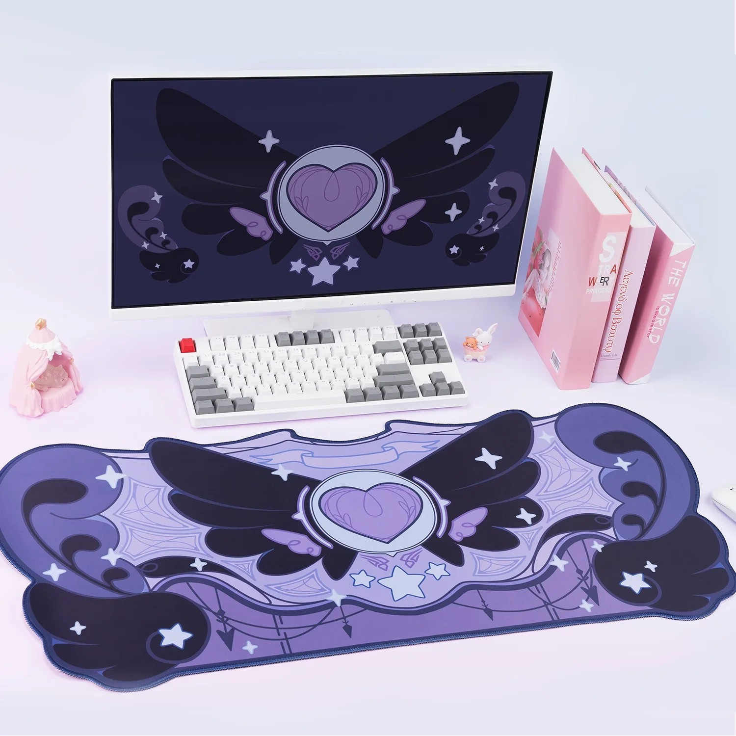 Tradescantia Purple - Mouse Pad VIKAMA Grande para Mesa,