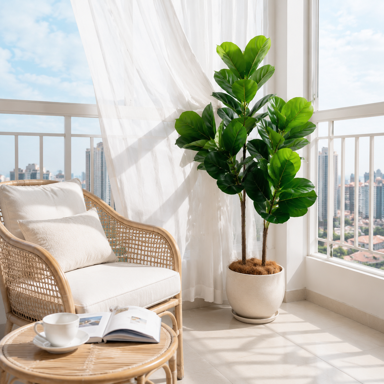 Árvore Artificial Ficus Lyrata - Ficus Lyrata Tree avaliação e preço