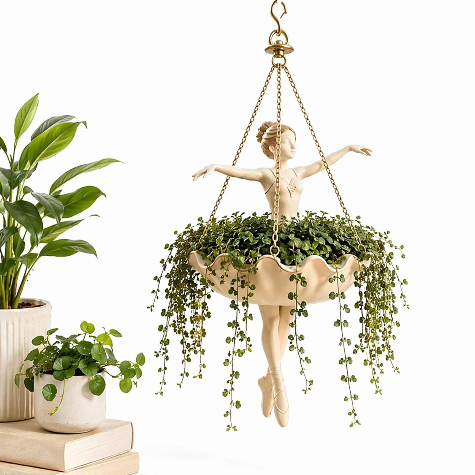 Vaso de Resina Pendurável Fofo - Spider Plant Hanging avaliação e preço