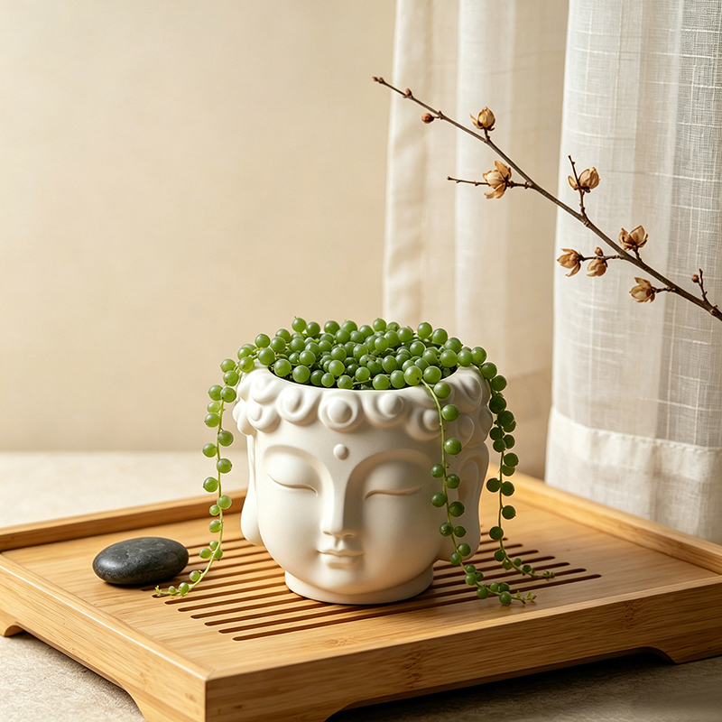 Vaso Decorativo em Resina em F - Echeveria Succulent avaliação e preço
