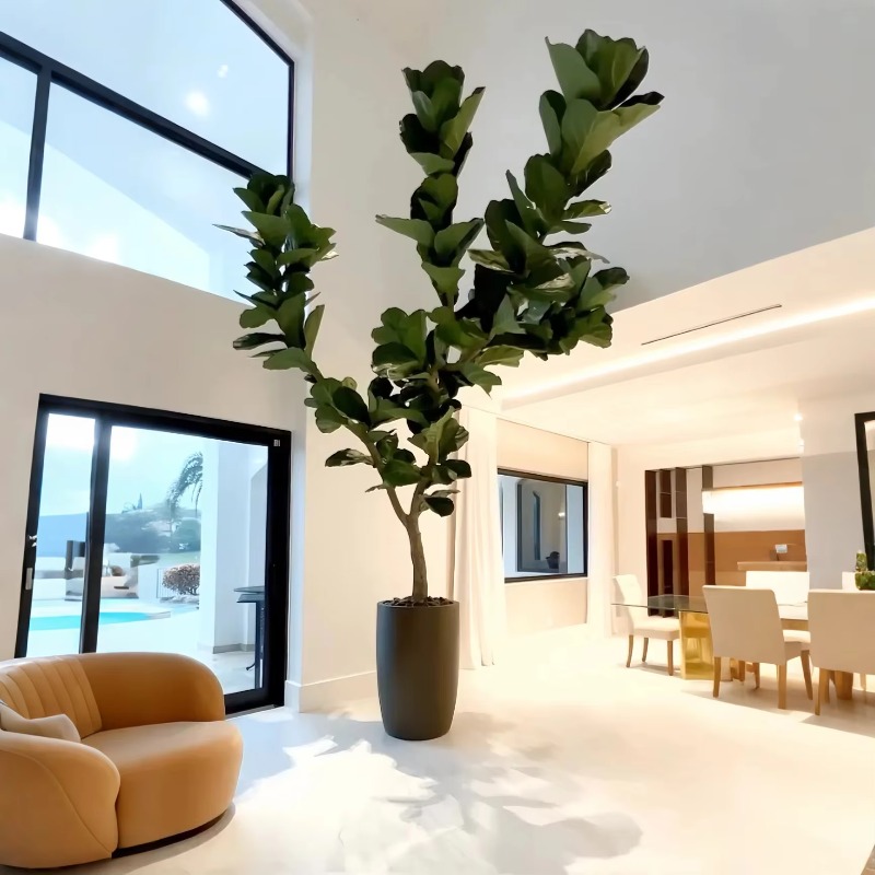 Plantas artificiais de interio - Ficus Lyrata Tree avaliação e preço