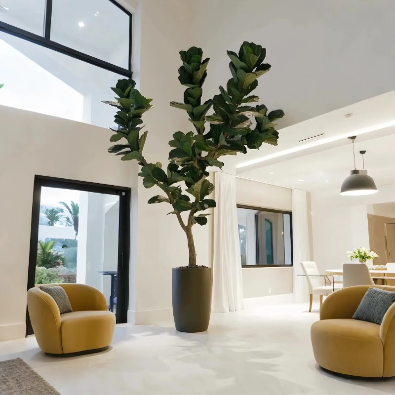 Plantas artificiais de interio - Ficus Lyrata Tree avaliação e preço