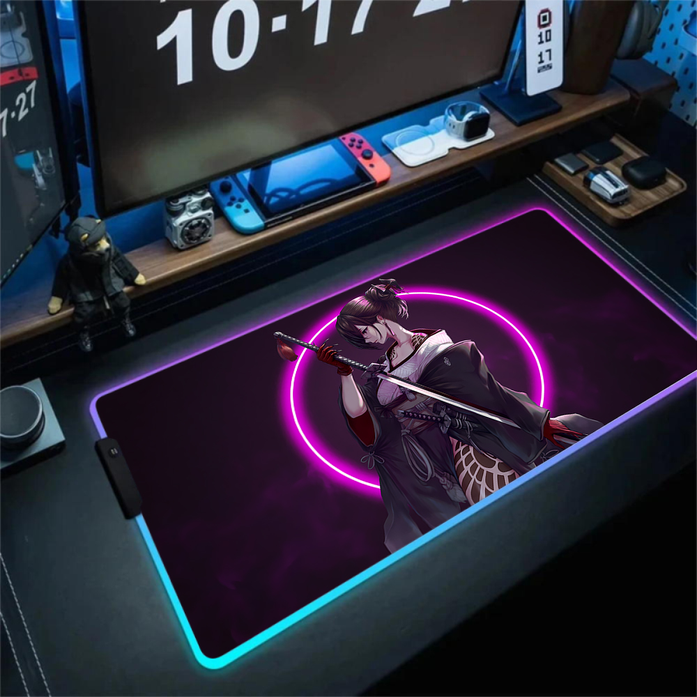 Anime menina mousepad gaming m - Tradescantia Purple avaliação e preço