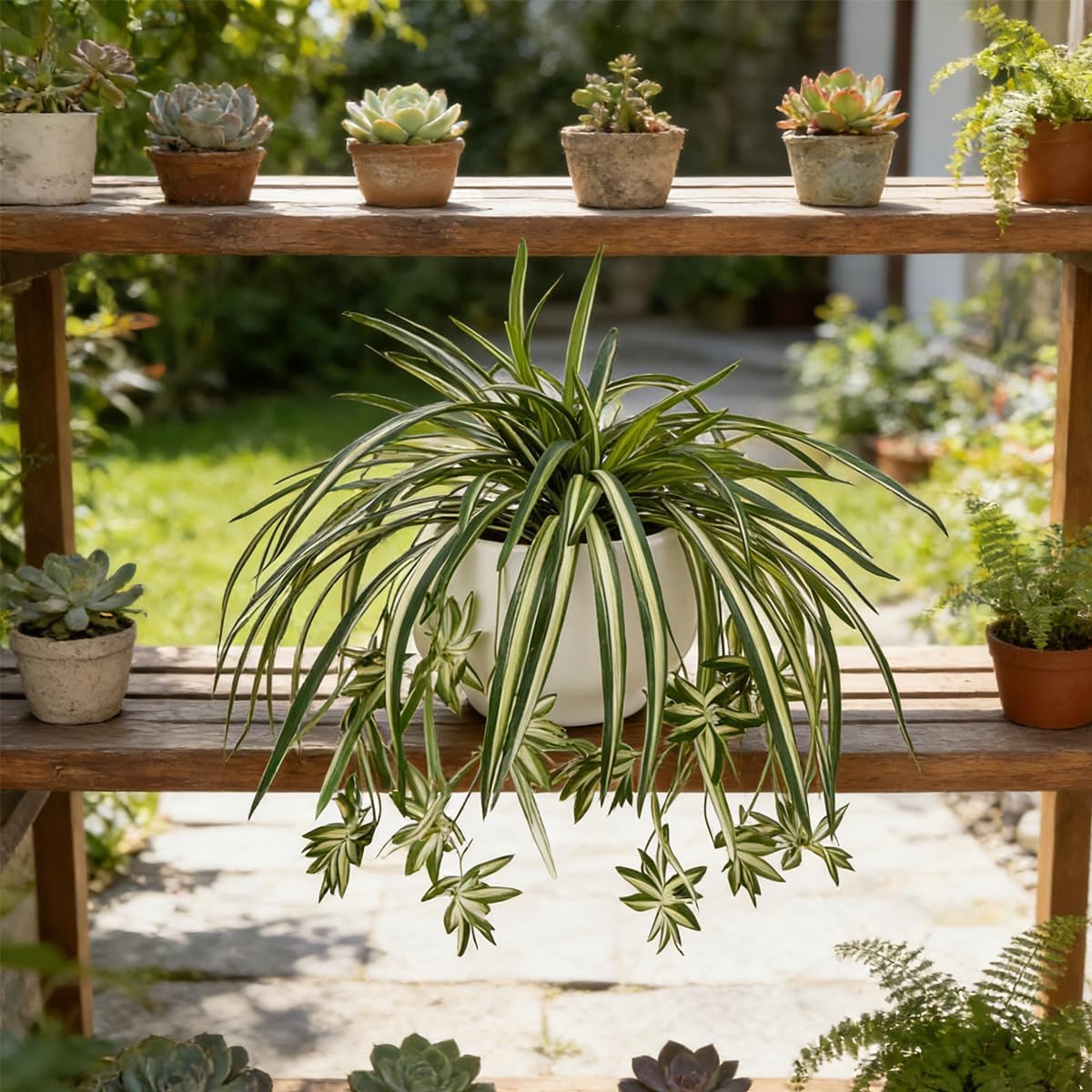 4 Peças de Plantas Artificiais - Spider Plant Hanging avaliação e preço
