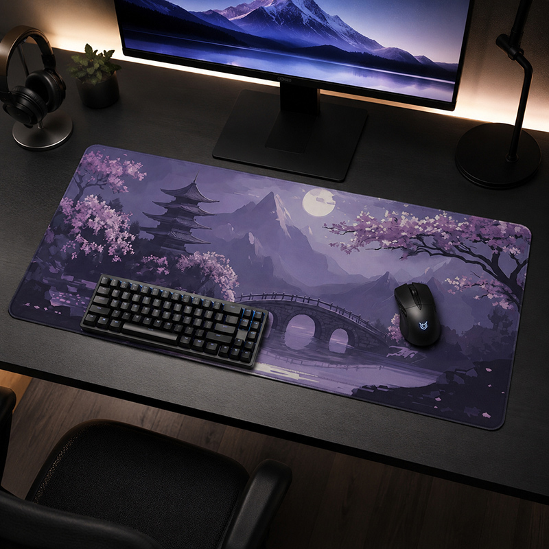Mouse Pad Gamer Roxo Moonlit X - Tradescantia Purple avaliação e preço