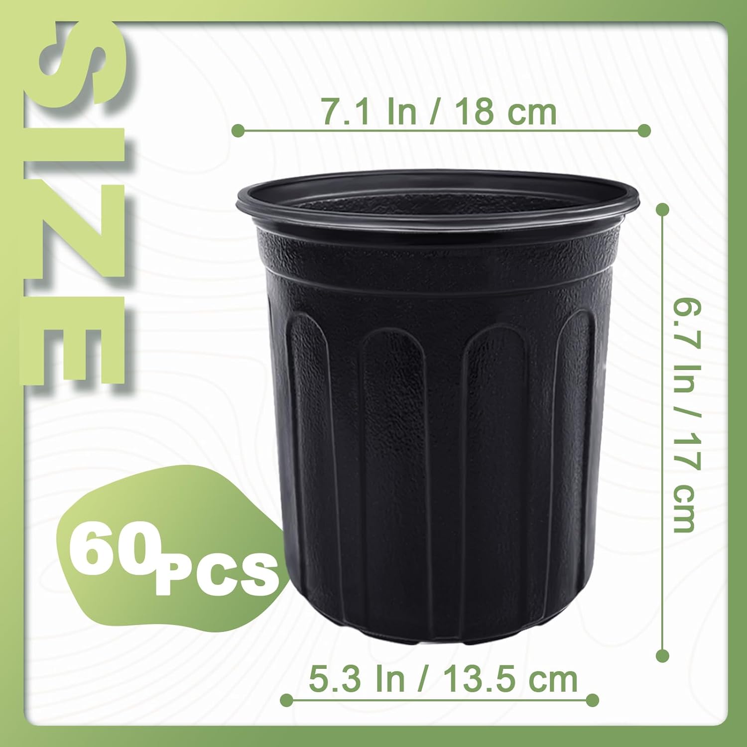 60 Vasos Flexíveis de 1 Galão  - Echeveria Succulent avaliação e preço