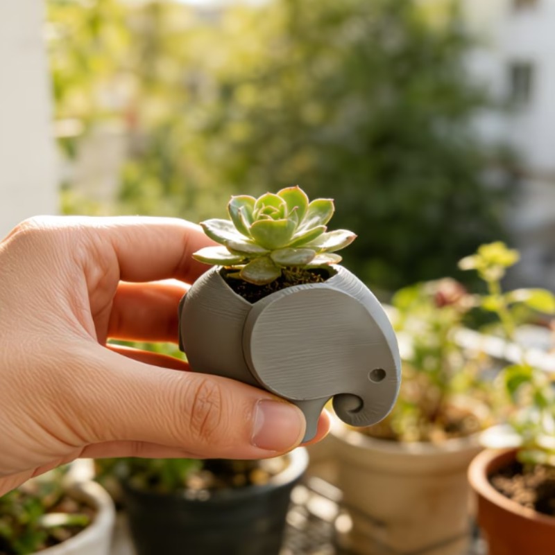 Vaso de Flores em Forma de Ele - Echeveria Succulent avaliação e preço