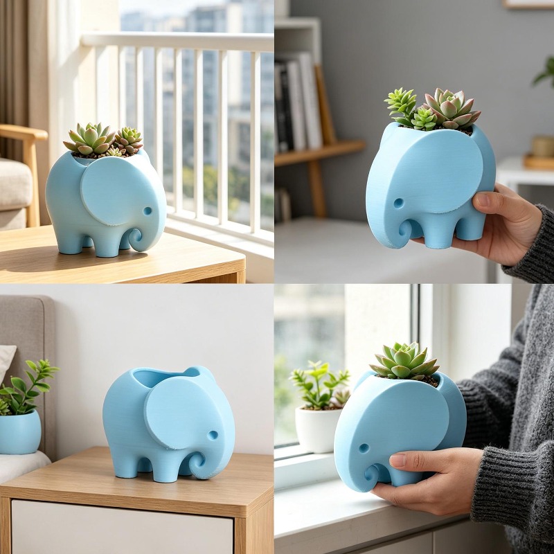 Vaso de Flores em Forma de Ele - Echeveria Succulent avaliação e preço