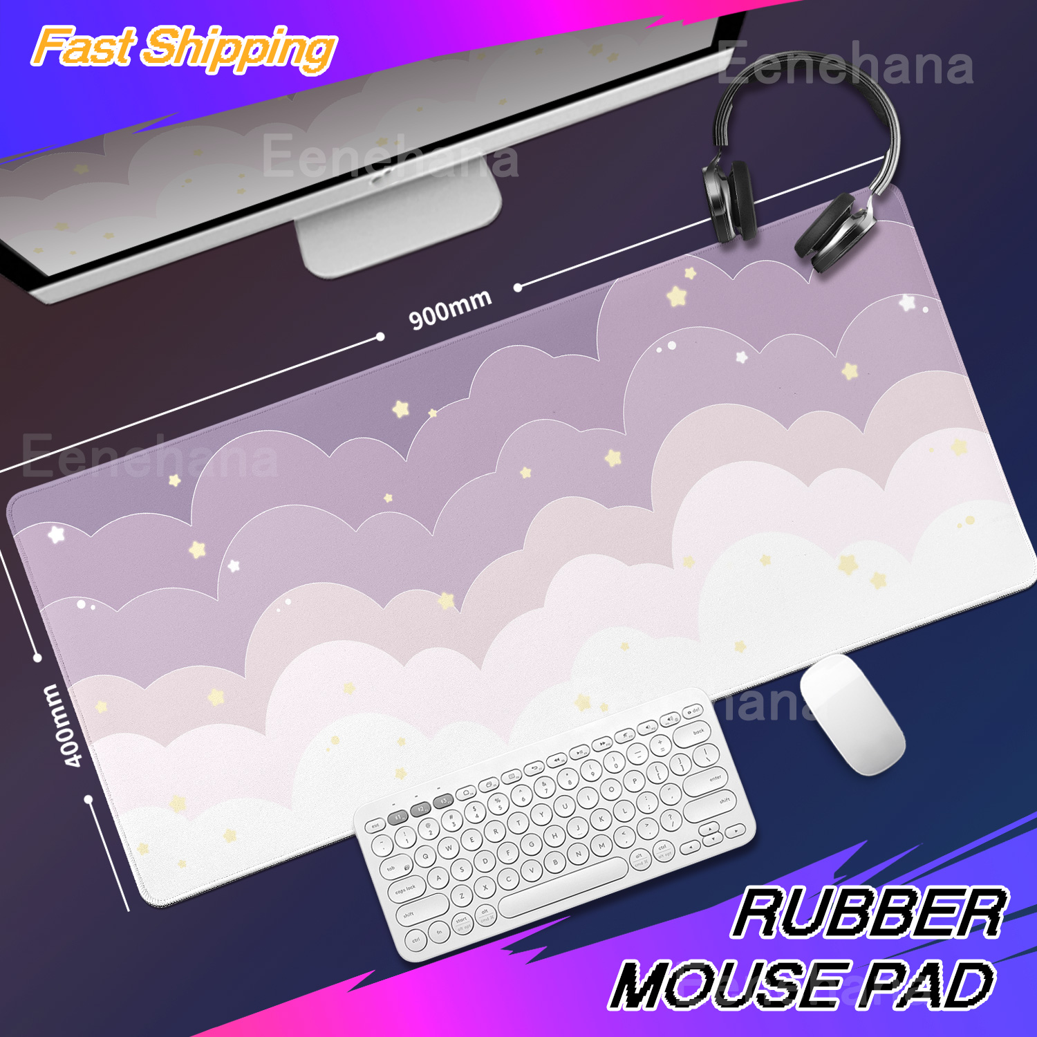 Tapete de mesa Kawaii Rainbow  - Tradescantia Purple avaliação e preço