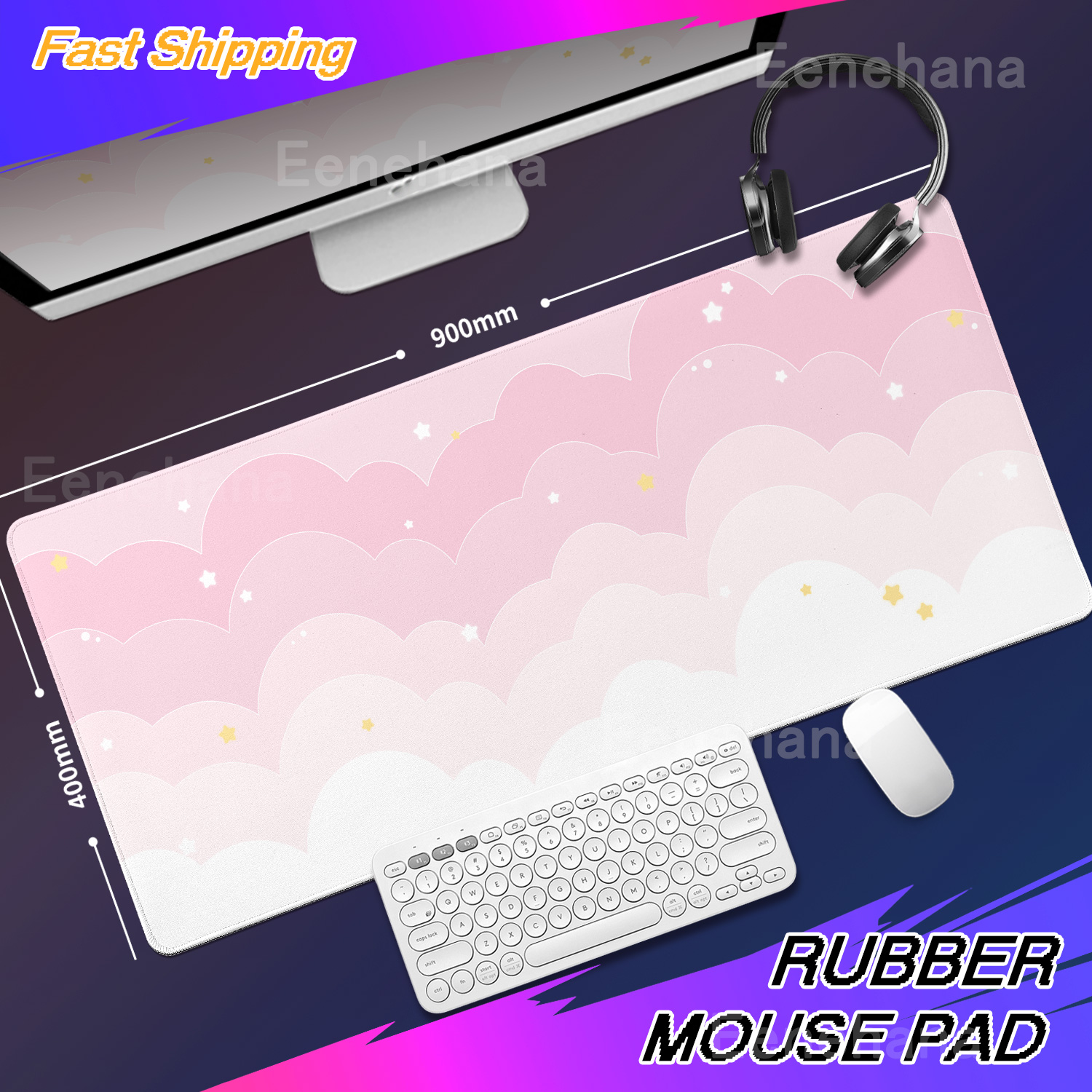 Tapete de mesa Kawaii Rainbow  - Tradescantia Purple avaliação e preço